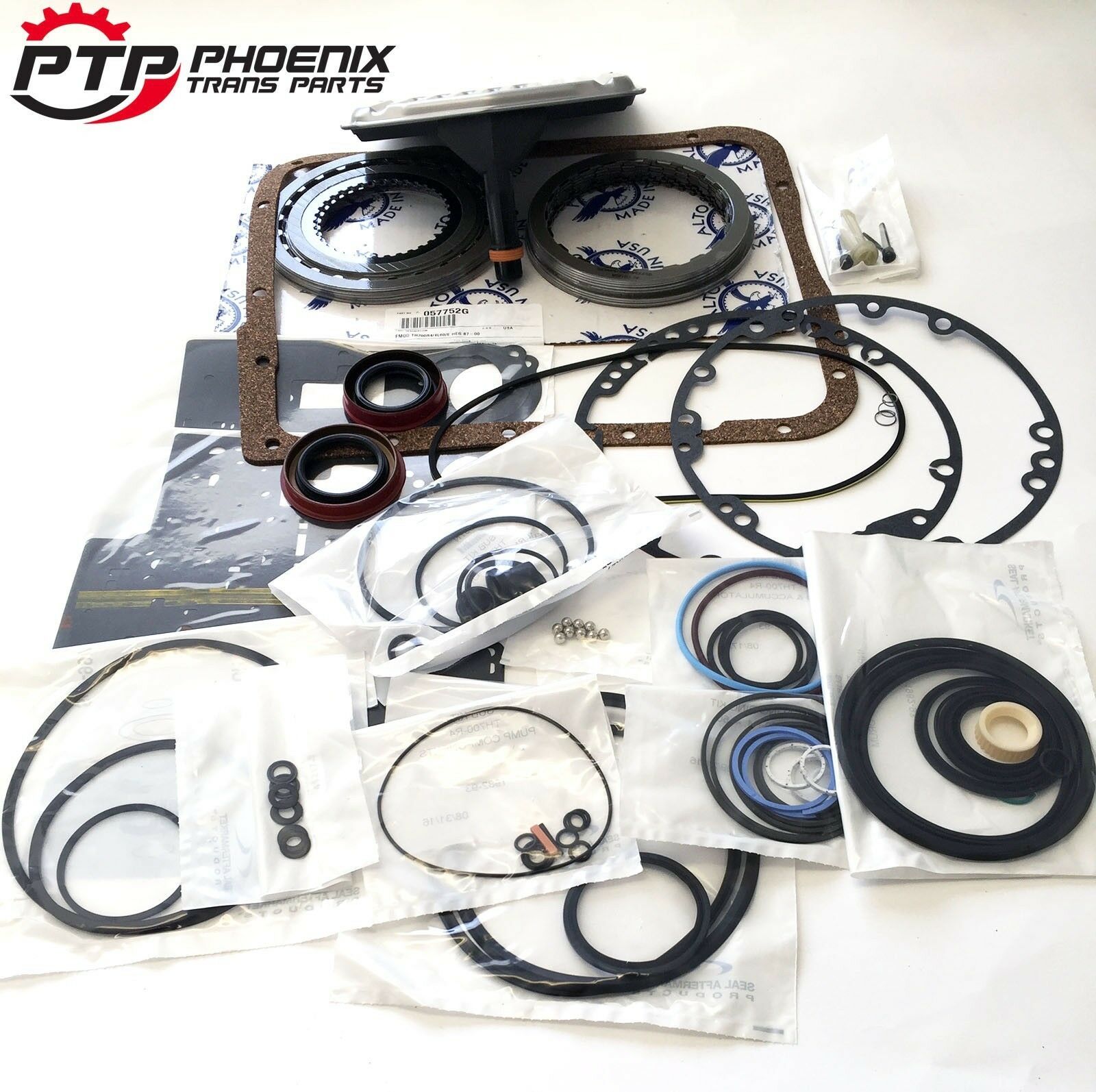 700R4 4L60 Transmission Rebuild Kit with High Energy Alto Clutches
