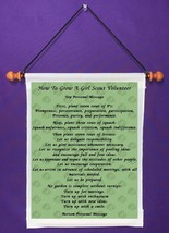 How To Grow A Girl Scout Volunteer - Personalized Wall Hanging (785-1) - $18.99