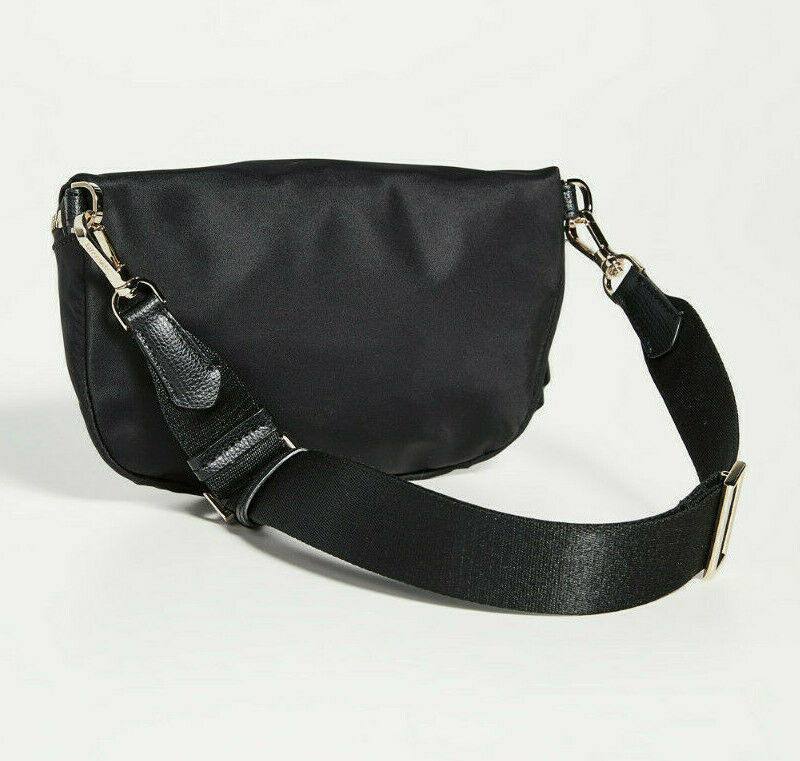 Kate Spade Taylor Medium Nylon Belt Bag Fanny Pack Pouch NWT Black