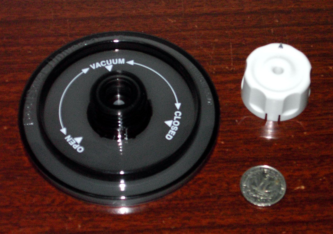 1 Pair Foodsaver Vacutop Universal Jar Sealing Lids Late Style