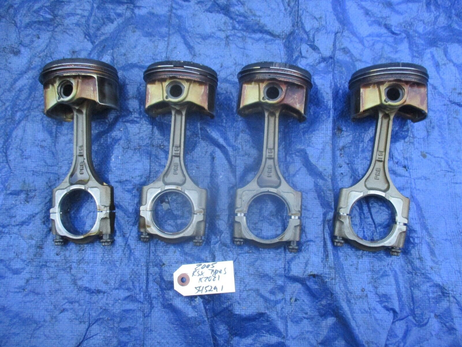 0206 Acura RSX Type S K20Z1 pistons and rods engine motor OEM PRB set