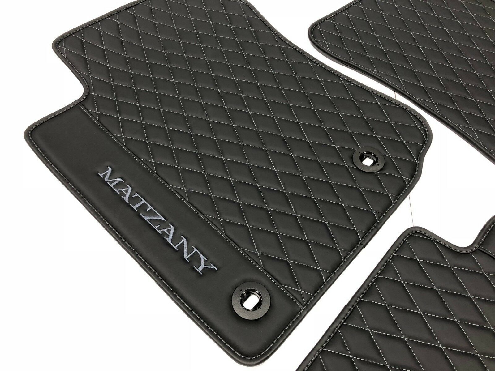 Lexus GX 460, LX 570, RX custom Eco leather floor mats black/dark gray