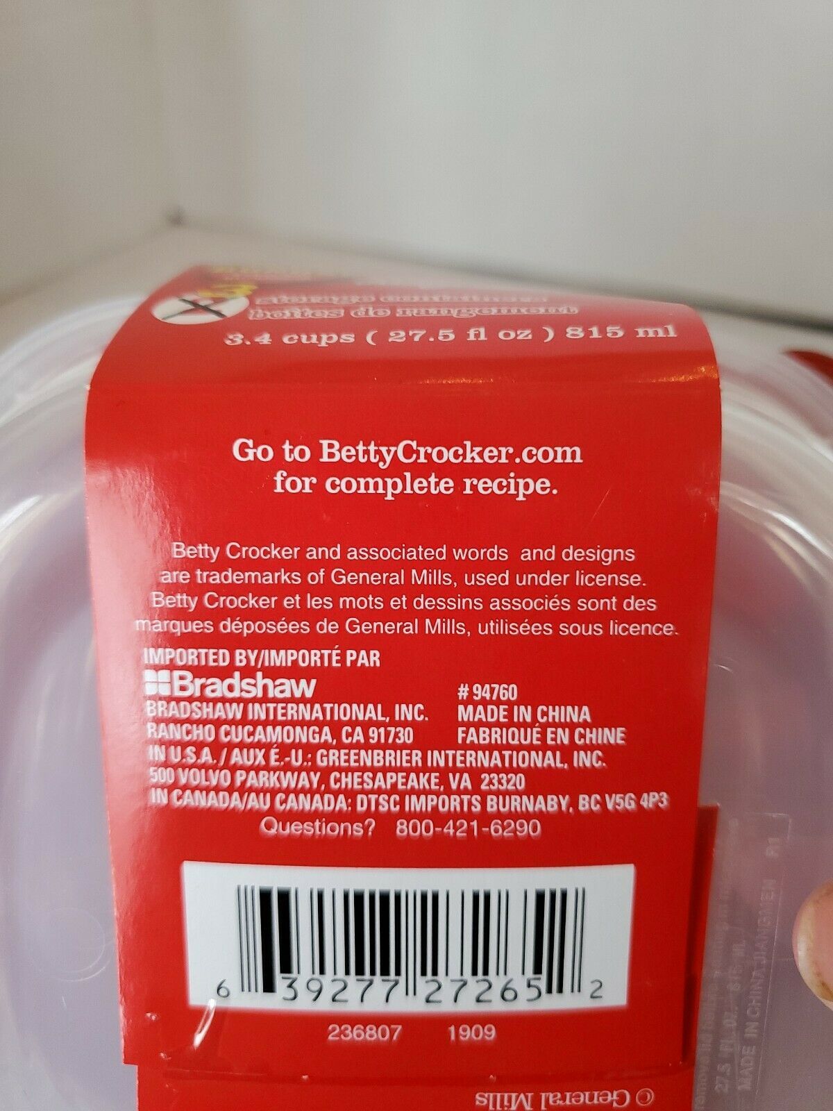 Betty Crocker 3-ct. Packs Plastic Sandwich Containers with Lids 3.4 ...