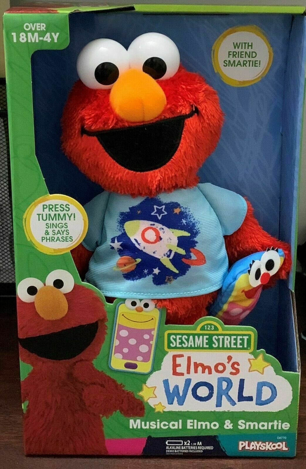 elmo and smartie plush