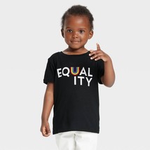 Pride Toddler Equality Short Sleeve Round Neck T-Shirt - Black Size 5T - $10.66