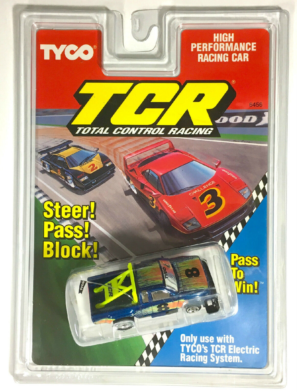 1992 TYCO TCR Wide Pan BASIC BLACK PONTIAC GRAND PRIX Slot Car BODY Unused Rare 
