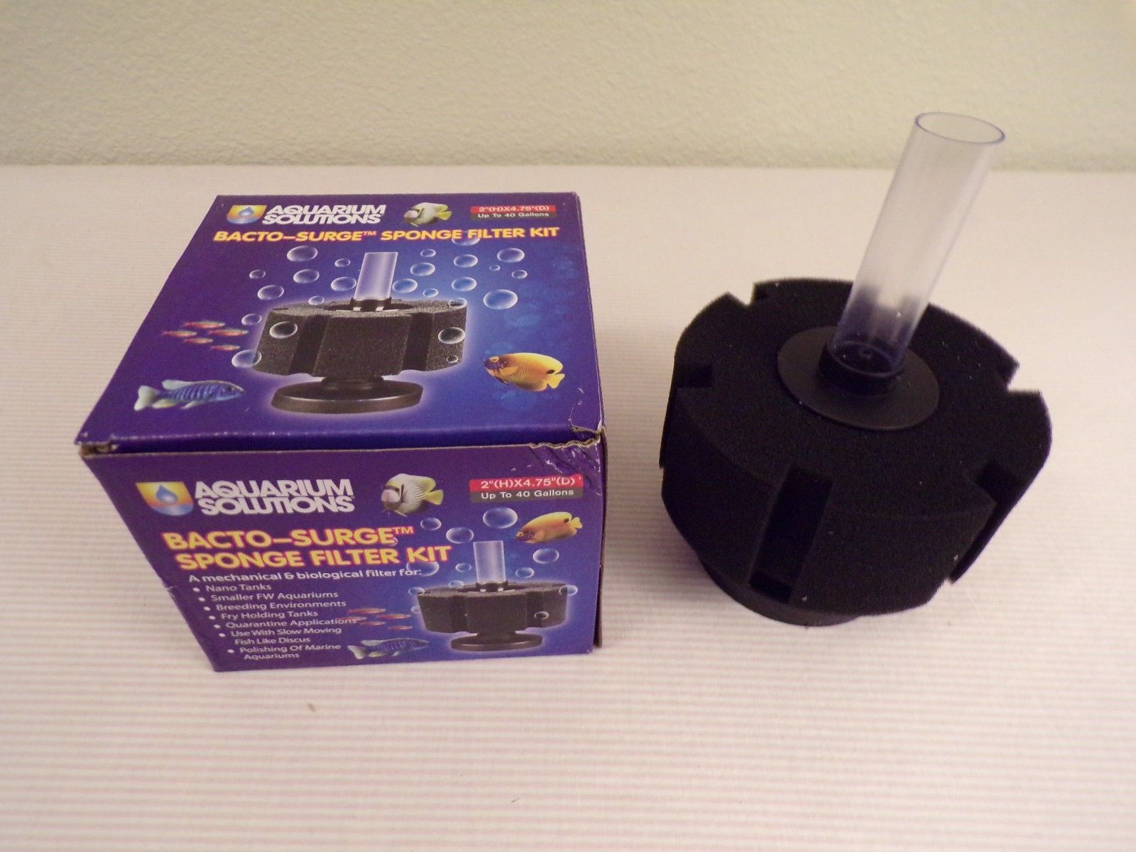 Hikari Aquarium Bacto-surge fine pore 40 gal sponge aquarium filter