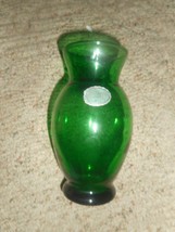 Vintage Forest Green Glass Vase Anchorglass Anchor Hocking / Euc Nice - $19.79