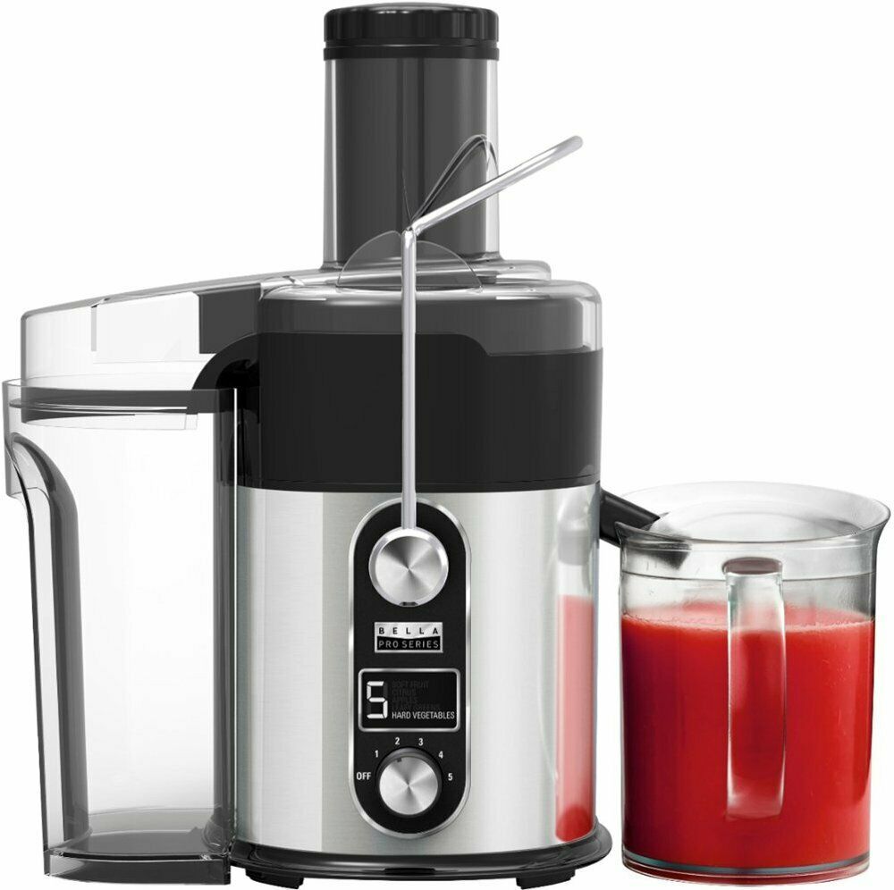 Bella - Pro Series Centrifugal Juice Extractor - Black/Stainless Steel Bella - Pro Series Centrifugal Juice Extractor - Black/stainless Steel
