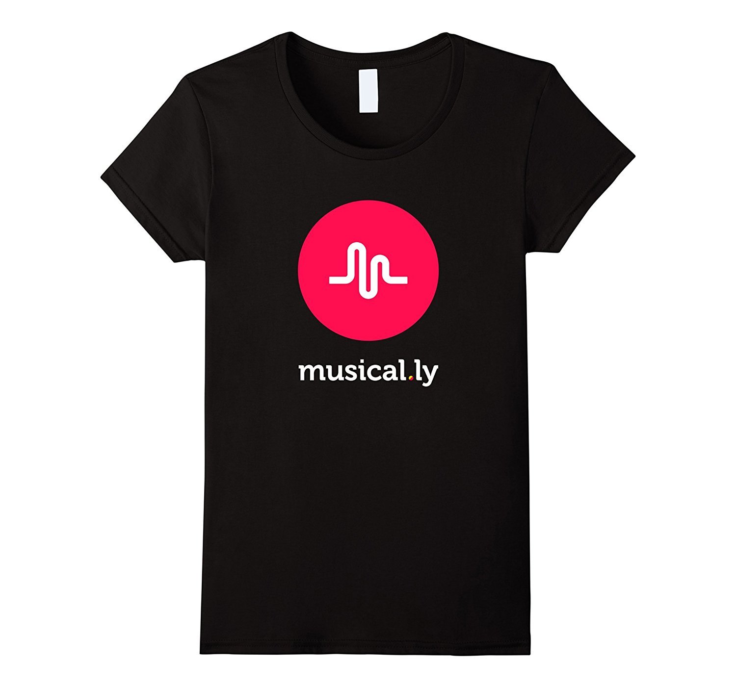Image of 'musical.ly' T-Shirt (Black) Women
