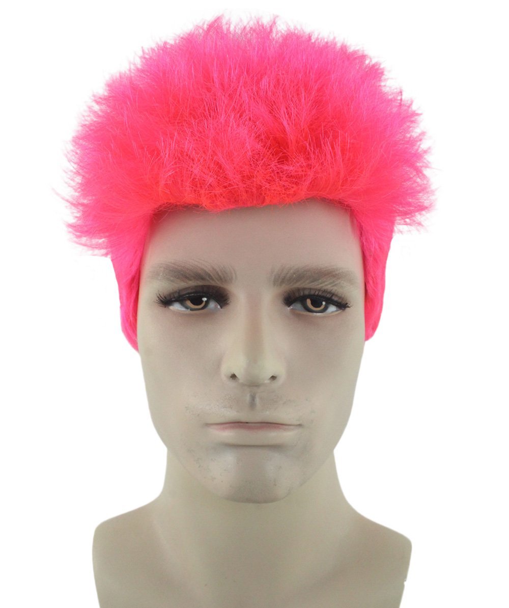 Men Fancy Neon Pink Wig HM-390 - Wigs & Facial Hair