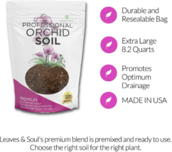 Premium Orchid Soil - Large Bag - All Purpose Blend - 8.2 Quarts image 4