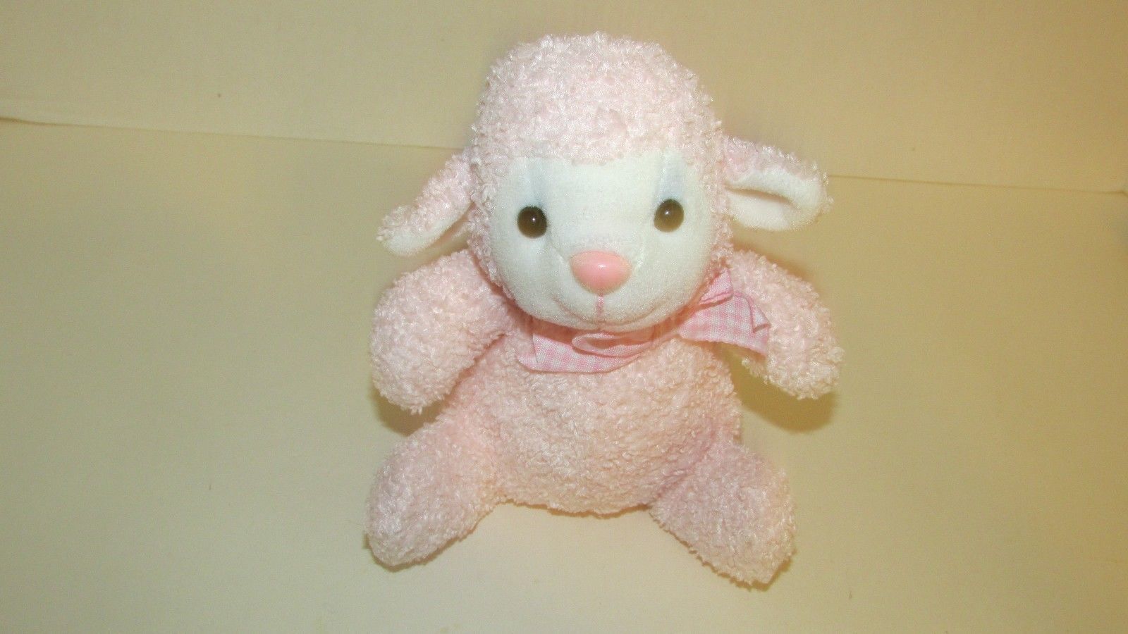 pink lamb stuffed animal