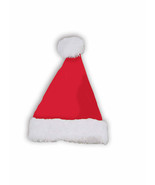 CLASSIC PLUSH CHRISTMAS SANTA CLAUSE HAT ADULT HOLIDAY ACCESSORY ONE SIZE - $7.99