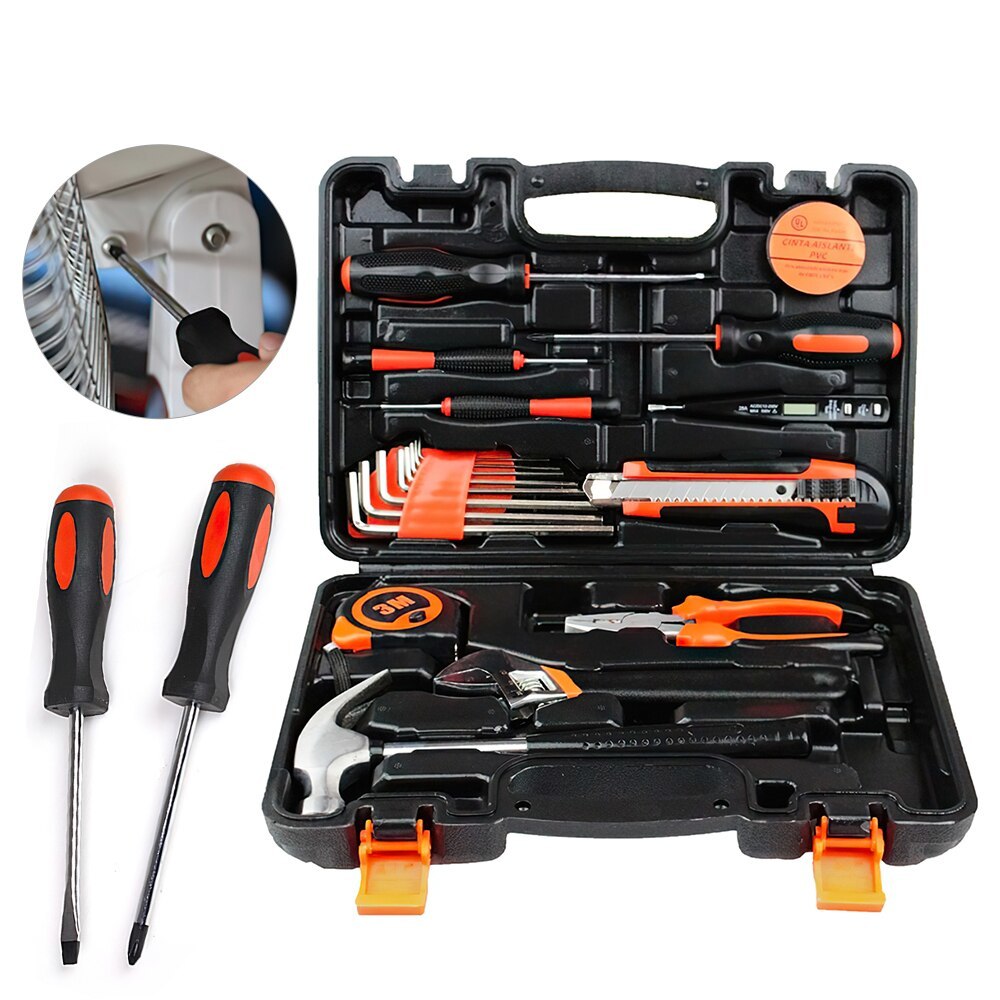 Multifunction Hand Tool Sets Household Repair Tool Kit Screwdriver Hammer Wrench