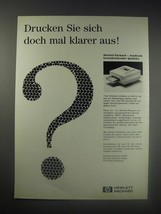 1990 Hewlett-Packard LaserJet III printer Ad - in German - Drucken Sie sich - $14.99