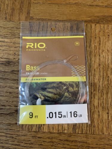 Rio Bass Tapered Leader 9 Ft 16 Lb