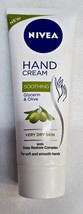 Nivea Hand Cream Soothing Glycerin & Olive For Very Dry Skin 75 Gm. Fs - $12.86