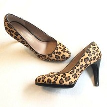 Franco Sarto Leopard Calf Hair Pumps Heels Size 7W - $32.71