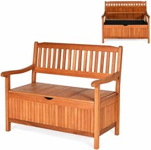 Wooden Outdoor Storage Bench Large Deck Box, Entryway Storage Bench - $254.92