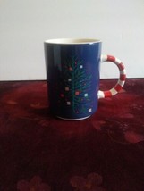 Starbucks 2018 Holiday Collection Blue Christmas Tree Coffee Cup Mug 12oz - $14.84