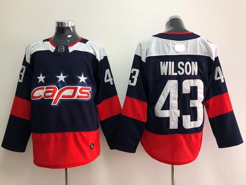 Mens Stadium Series Washington Capitals #43 Tom Wilson Jersey Navy Stitched - Hockey-NHL