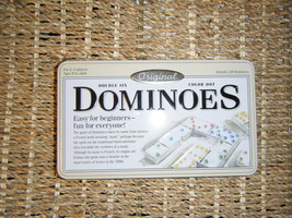 DOUBLE SIX 28 DOMINOES PREOWNED WITH CARE...EXCELLENT CONDITION - $8.99