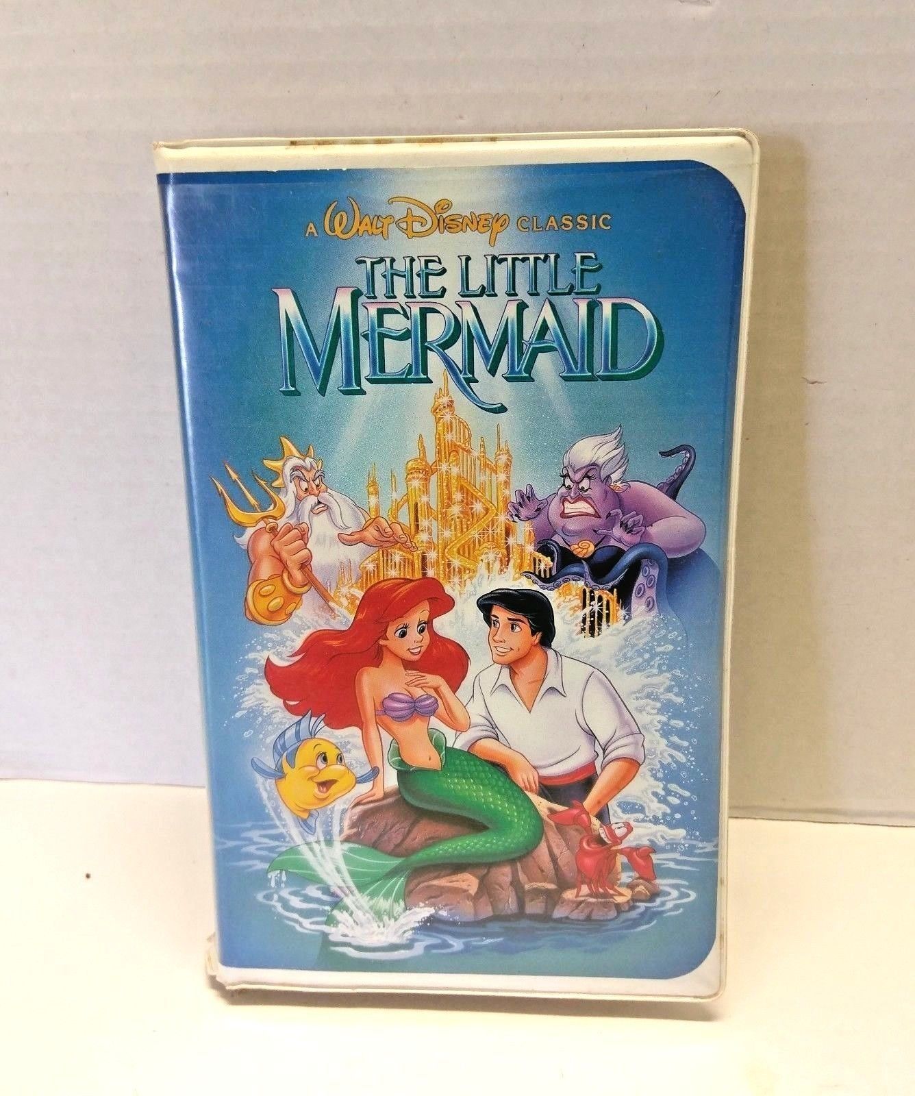 Vintage Little Mermaid Black Diamond VHS Tape Cartoon Banned Penis ...