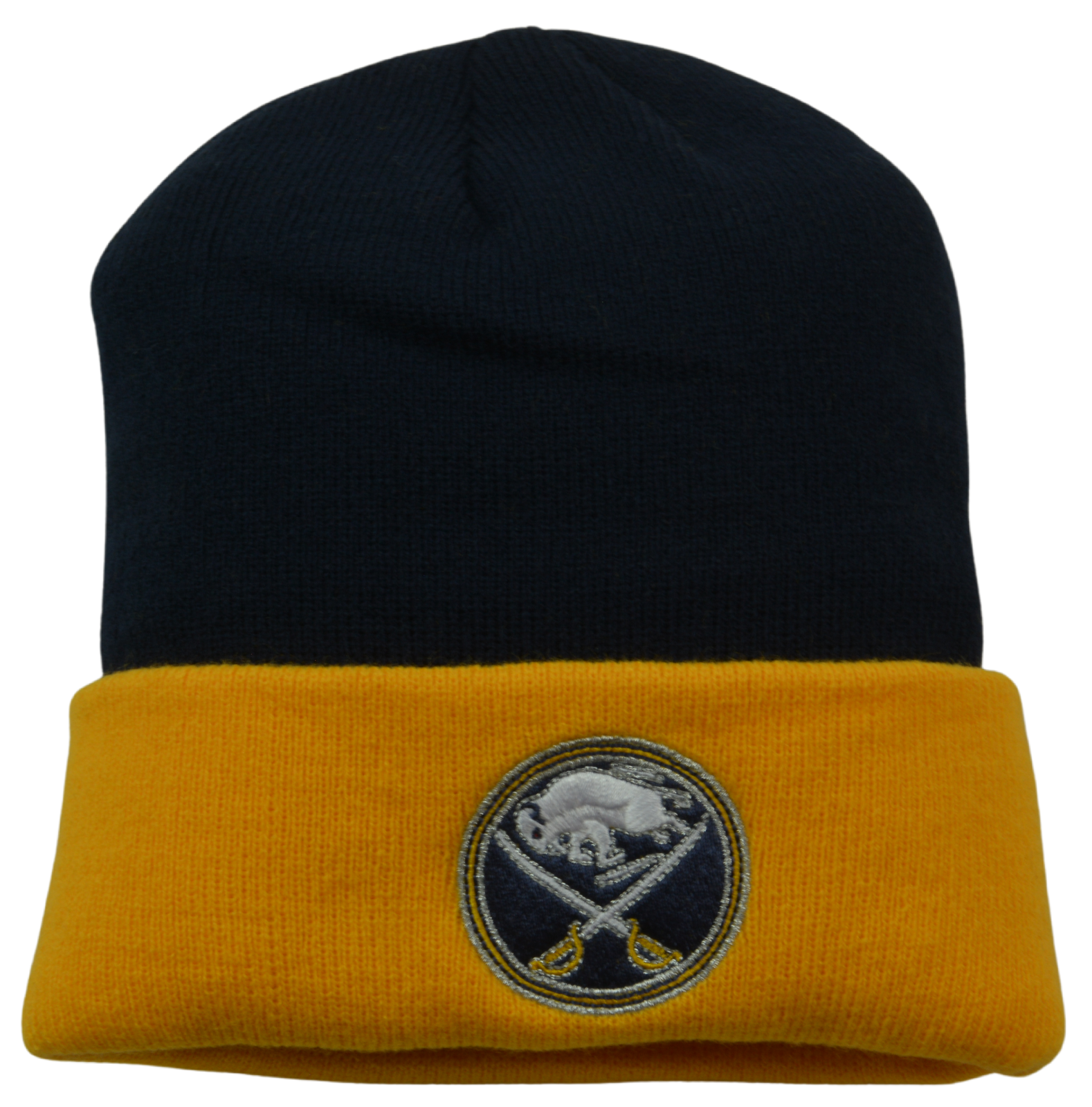 Buffalo Sabres NHL Team Logo Cuffed Knit Beanie Winter Watch Cap Hat by Adidas