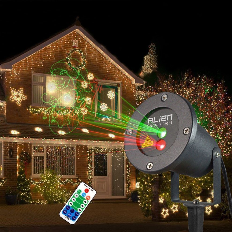 outdoor christmas light projector