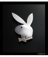 PLAYBOY BUNNY Vintage Brooch Pin in Sterling Silver -2 3/8 inches -FREE ... - $75.00