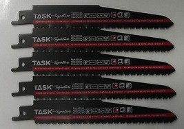Task T24508 6&quot; x 8-10 TPI Bi-Metal Demo Recip Saw Blade 5pcs Swiss - $5.94