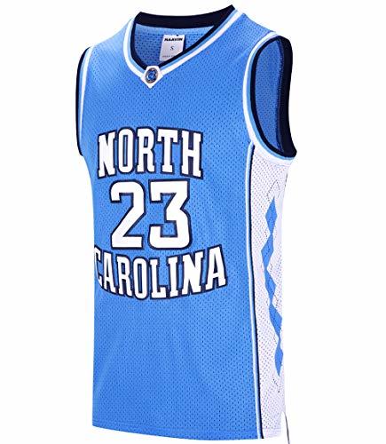 RAAVIN #23 North Carolina Mens Basketball Jersey Retro Jersey Blue S ...