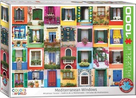 Eurographics 1000 Piece Jigsaw Puzzle - Mediterranean Windows - $17.81