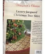 Designer&#39;s Choice - Renaissance Red Jacquard Christmas Tree Skirt - 60&quot; ... - $48.51