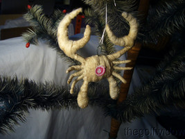 Vintage Inspired Spun Cotton Christmas Ornament Crab no. A55 image 2