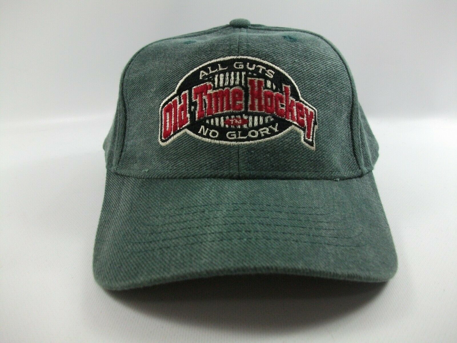 Old Time Hockey All Guts No Glory Hat Faded Green Strapback Baseball ...