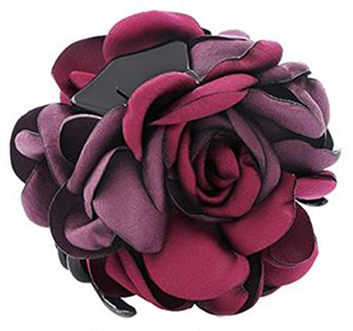 Rose Flower Hair Jaw Clip Elegant Hair Clip Headwear Hair Jewelry for Women Girl