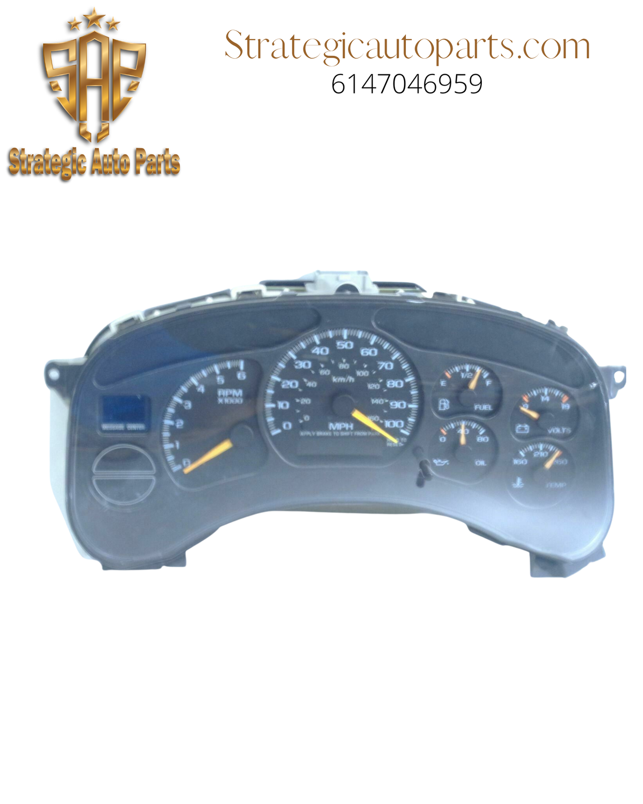 FOR 19992002 CHEVY SILVERADO GMC SIERRA INSTRUMENT GAUGE CLUSTER