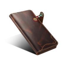 Genuine leather wallet case card slot for Huawei mate20 brown PC4738 - $19.30