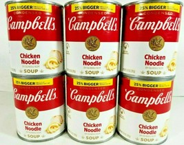 6 Pk Campbell&#39;s Chicken Noodle Condensed Soup 13.8oz  Cans 25% More in Cans - $21.63