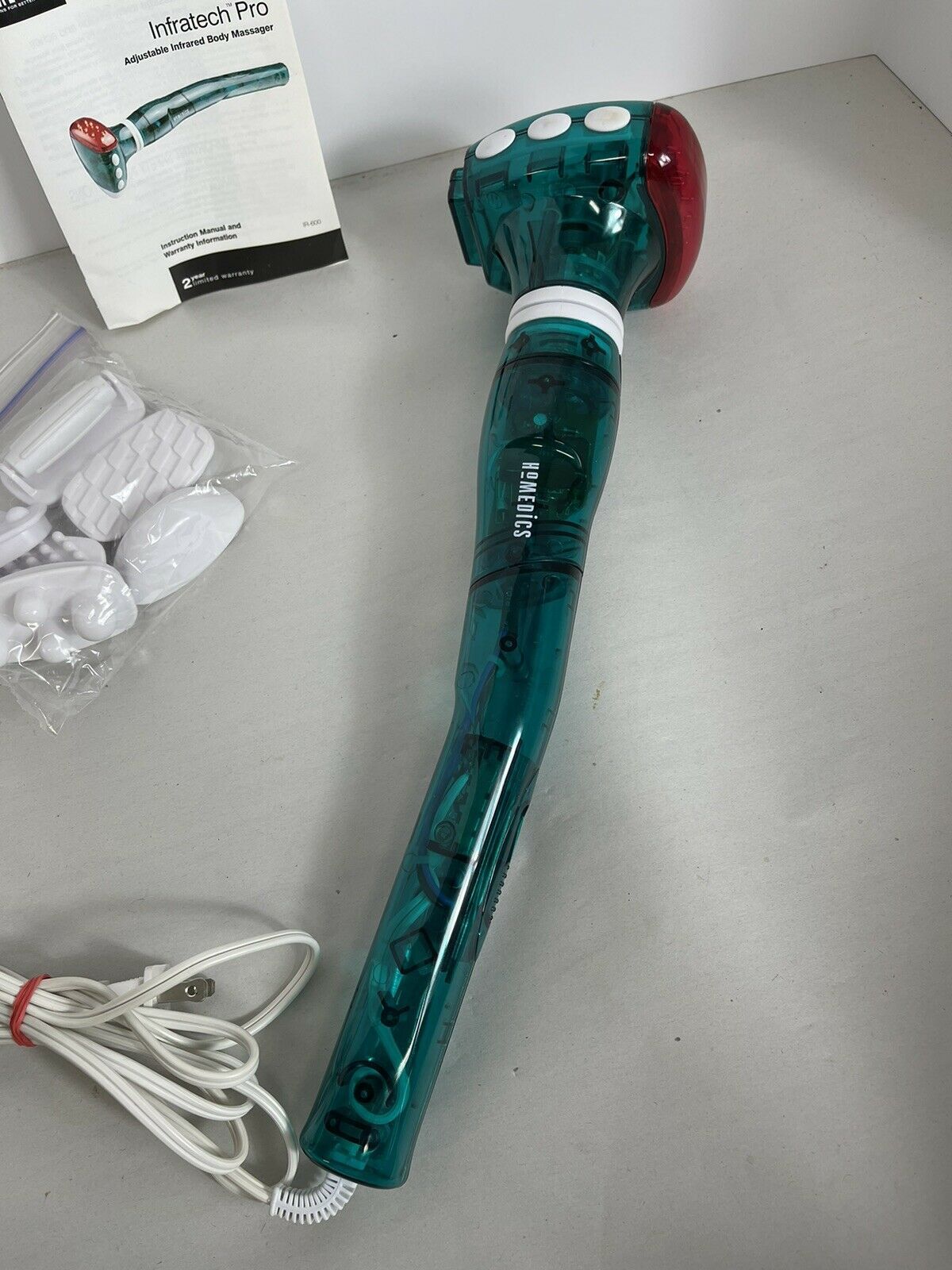Homedics IR600 Infra Tech Pro Adjustable Body Massager With Infrared