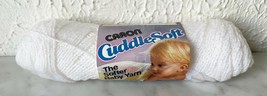 Caron CuddleSoft Pompadour 3 Ply Acrylic Baby Yarn - Partial Skein Color White - $5.65