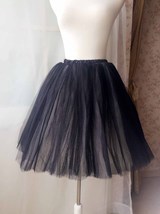 BLACK WHITE Tutu Skirt Designer Adult Tutus Photography Prop Elastic Plus Size image 4