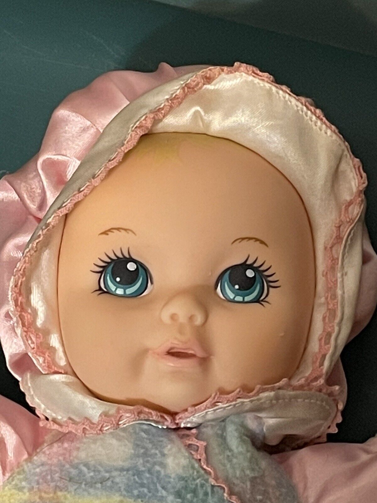 Vtg 11" Playskool Snuzzles 5034 Pastel Plaid Baby Plush Stuffed Doll