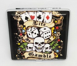 RYO Life Is A Gamble PU Leather Wrapped King Size Cigarette Case - $8.90