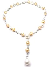 Authentic! Cartier Calin Platinum Diamond Tahitian & South Sea Pearl Necklace - $52,447.50