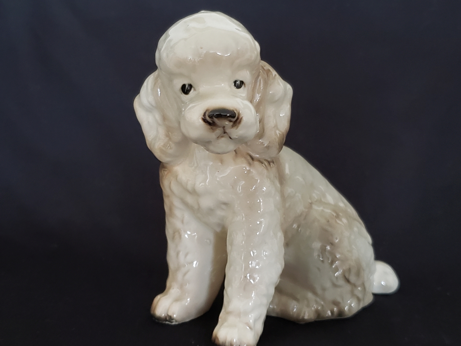 1960s White Poodle Figurine Shafford Japan Poodle