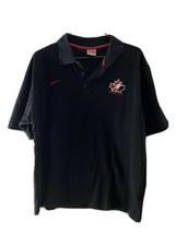 MENS Large NIKE Team Canada Hockey Golf Shirt - $16.53
