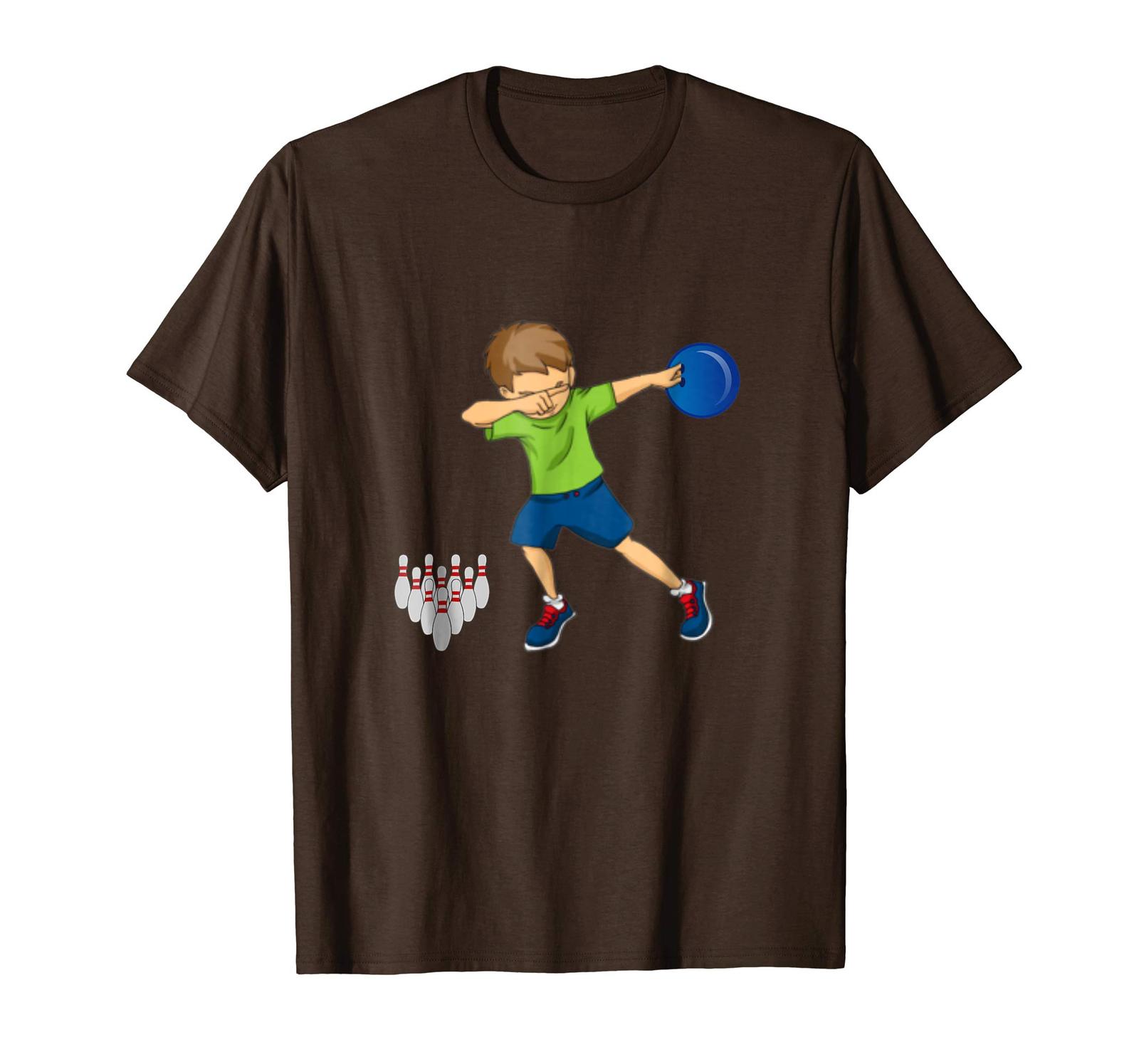 Tee shirts Cool Youth bowling shirt Dabbing Boy Dab Bowler Theme Gift